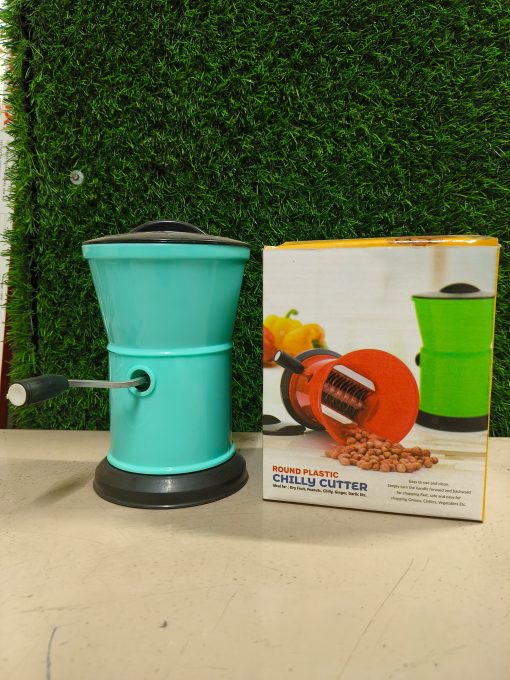 Chilly Cutter Plastic Round With Dabbi - Image 2