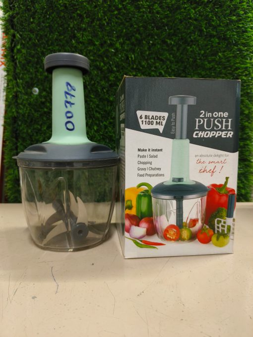 Push Chopper 1100ml 2 In 1 [6 Blades] (f) Manufacturer Wholesaler in Rajkot - Image 2