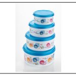 Airtight Container White 4Pc Set (500/1000/1500/2500 Ml).