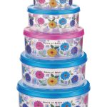 Airtight Container Transprent 5Pc Set (250/500/1000/1500/2500 Ml).
