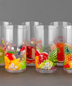 Classic Printed Glass 6pcs Set