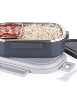 Lunch Box S.S. Dabi (Royal Model) 2 Compartment Insulated Lunch Box Stainless Steel Tiffin Box for Boys, Girls, School & Office
