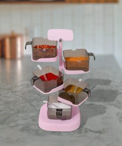 Pickle Tower, Spice box 5 layer, multipurpose, plastic material - 26.5*13.5 cm size
