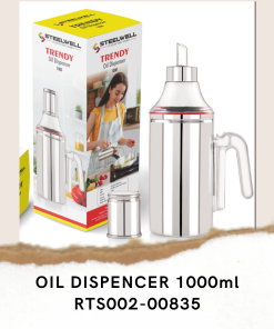 OIL DISPENCER STEELWELL SS BOTTLE 1000ml