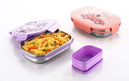 Lunch Box S.S. Bite Buddy With Spoon And Dabbi - Image 2