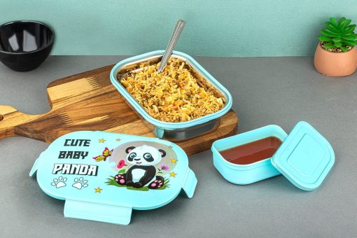 Lunch Box S.S. Bite Buddy With Spoon And Dabbi - Image 3
