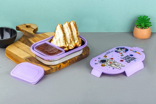 Lunch Box S.S. Bite Buddy With Spoon And Dabbi - Image 4