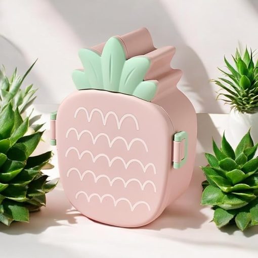 Kids Lunch Box | Pineapple Shaped Two Compartment Lunch Box 500 ML - Image 2