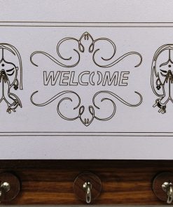 Wooden Key Stand Welcome Design And Mobile Stand (112))