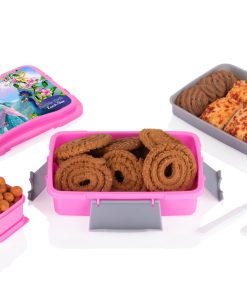 LUNCH BOX SQUARE 2 DECK PRINTED LOCKET