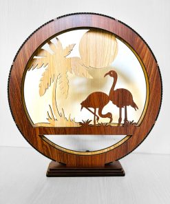 Wooden Lighting Showpiece Bird Design