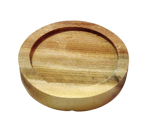 Tea Cup Holder Round Wooden
