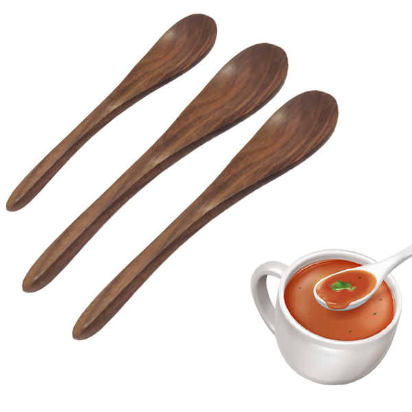 Wooden Tomato Soup Spoon (1 Pcs)