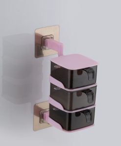 spice box 3 layer, wall mount, plastic material, 20.5*8.5 cm size