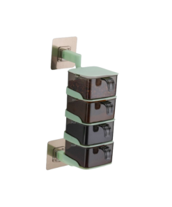Spice Box 4 Layer, Wall Mount, Plastic Material, 25*8.5 Cm Size