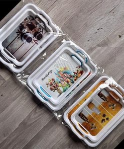 Serving Tray Set of 2pcs with Handle