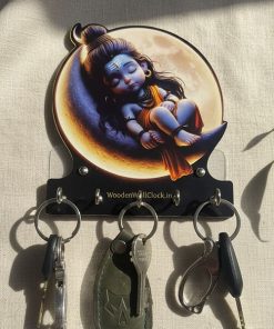 Baby Shiva Key Stand Wooden Printed Size: 6x8inch