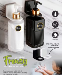 Soap Dispenser Frenzy With Holder Round(Polipack)