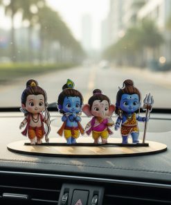 4 Cute God Car Dashboard Decore Two Side Printed Car Dash Idols
SKU: CD003